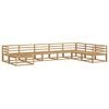 vidaXL Outdoor Sofa Set 8 pcs White Solid Acacia Wood
