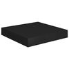 vidaXL Floating Wall Shelf Black 23x23.5x3.8 cm MDF