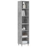 vidaXL Highboard Concrete Grey 34.5x32.5x180 cm Engineered Wood