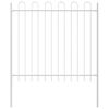 vidaXL Garden Fence White 5.1 x 1 m Powder-coated steel