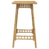 vidaXL Outdoor Bar Table Square 55x55x100 cm Bamboo