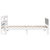 vidaXL Bed Frame with Headboard without Mattress White 90x190 cm Single