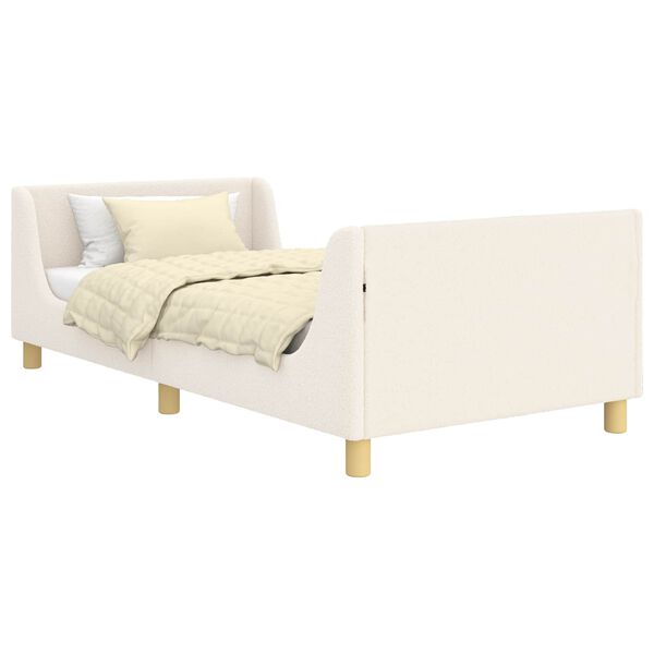 vidaXL Children's Bed Frame with Headboard Cream 80 x 200 cm