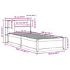 vidaXL Bed Frame without Mattress White 90x200 cm Solid Wood Pine