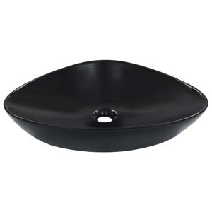 vidaXL Wash Basin 58.5x39x14 cm Ceramic Black
