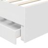 vidaXL Bed Frame with Headboard White 100 x 200 cm Engineered Wood