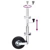 vidaXL Jockey Wheel 48 mm with 1 Split Clamp and Wheel Chocks