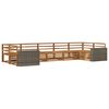 vidaXL Outdoor Sofa Set 7 pcs Natural Solid Acacia Wood