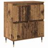 vidaXL Storage Cabinet 3 pcs Old Wood 60 x 35 x 70 cm