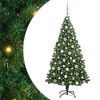vidaXL Artificial Christmas Tree with 300 LEDs with Stand Green 180 cm