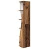 vidaXL Corner Cabinet Old Wood 27.5x27x140cm Engineered Wood