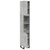 vidaXL Bathroom Cabinet Concrete Grey 30x30x190 cm Engineered Wood