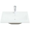 vidaXL Built-in Basin with Faucet 61x39x18 cm Ceramic White