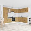 vidaXL 14 Piece Kitchen Cabinet Set Lucca Artisan Oak Engineered Wood