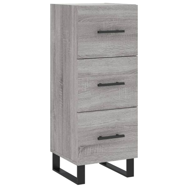 vidaXL Sideboard Grey Sonoma 34.5x34x90 cm Engineered Wood