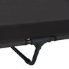 vidaXL Raised Dog Bed Folding Black 127 x 81 x 108 cm Fabric and Steel