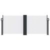 vidaXL Retractable Side Awning White 100x600 cm
