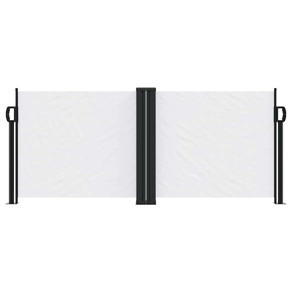 vidaXL Retractable Side Awning White 100x600 cm