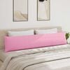 vidaXL Sofa Pillows 2 pcs Pink 200 x 40 cm Fabric