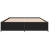 vidaXL Bed Frame without Mattress Black 120x190 cm Small Double
