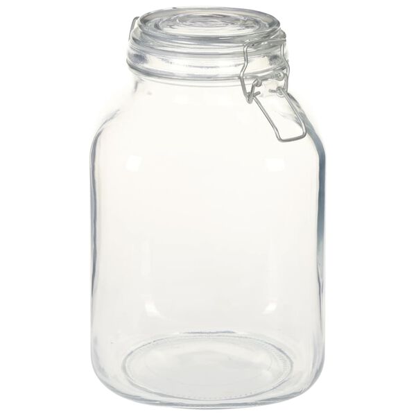vidaXL Glass Jars with Lock 12 pcs 3 L