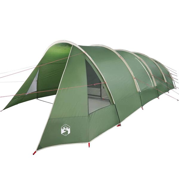 vidaXL Tunnel Tent with Roof Green and White 890 x 470 x 220 cm