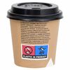 vidaXL Coffee Paper Cups with Lids 120 ml 500 pcs Brown