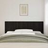 vidaXL Headboard Black oak 200 x 1,5 x 80 cm Engineered wood