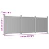 vidaXL Fence Panel Brown 526x186 cm WPC