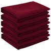 vidaXL Table Cloth 5 pcs Rectangular Wine Red 110 x 140 cm