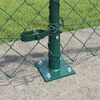 vidaXL Fence Post Green 25 x 0.4 m (60 x 60 mm mesh) Steel and PVC