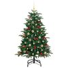 vidaXL Artificial Christmas Tree with 150 LEDs with Stand Green 150 cm