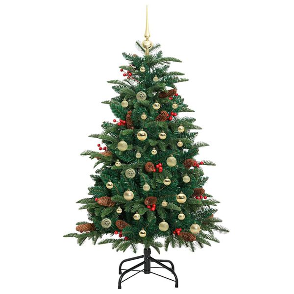 vidaXL Artificial Christmas Tree with 150 LEDs with Stand Green 150 cm
