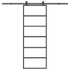 vidaXL Sliding Door with Hardware Set 76x205 cm ESG Glass&Aluminium