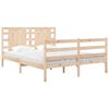 vidaXL Bed Frame without Mattress 135x190 cm Double Solid Wood Pine