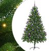 vidaXL Christmas Tree with 300 LEDs with Stand Green 210 cm PE