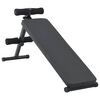 vidaXL Sit Up Bench Black 124 x 33.5 x 55 cm Powder-Coated Steel
