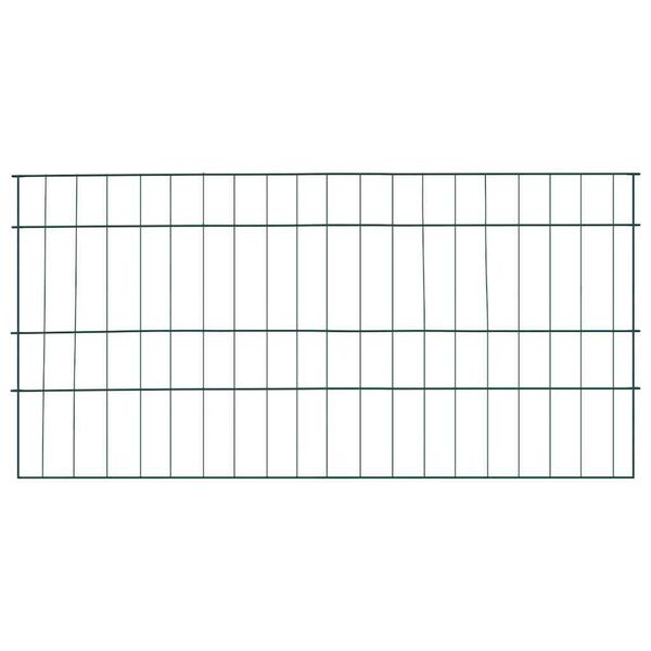 vidaXL Pond Fence Set 5 pcs Green 100 x 50 cm Steel