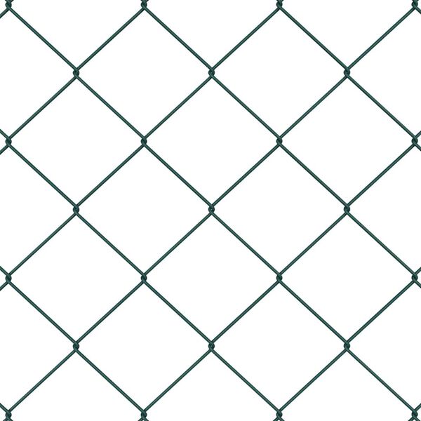vidaXL Fence Post Green 10 x 1.5 m (60 x 60 mm mesh) Steel and PVC
