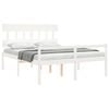 vidaXL Senior Bed without Mattress White 160x200 cm Solid Wood