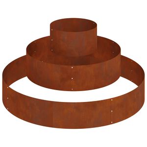 vidaXL Garden Planter Rusty 120 x 120 x 20 cm Weathering Steel