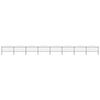 vidaXL Garden Fence with Spear Top Steel 1426x150 cm Black