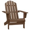 vidaXL Garden Adirondack Chair with Table Solid Fir Wood Brown
