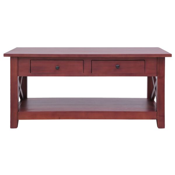 vidaXL Coffee Table Brown 100x55x46 cm Solid Mahogany Wood