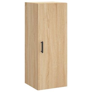 vidaXL Wall Mounted Cabinet Sonoma Oak 34.5x34x90 cm