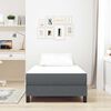 vidaXL Bed Mattress with Mattress Grey 100 x 200 cm Fabric
