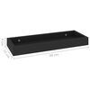 vidaXL Loggia Wall Shelves 2 pcs Black 40x15x4 cm MDF