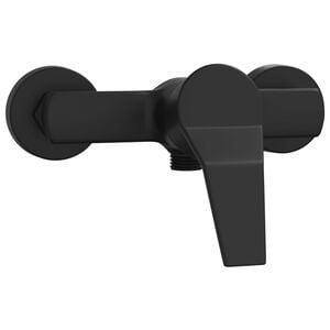 vidaXL Shower Mixer Tap Black G 1 / 2 inches Brass