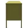 vidaXL TV Cabinet Olive Green 105x35x50 cm Steel