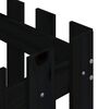vidaXL Garden Planter with Fence Design Black 60x60x60 cm Solid Wood Pine